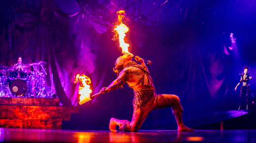 Fire Knife Dance from Alegría - M-A Lemire ©2019 Cirque du Soleil 