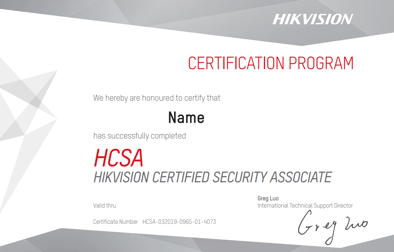 hikvision approved installer